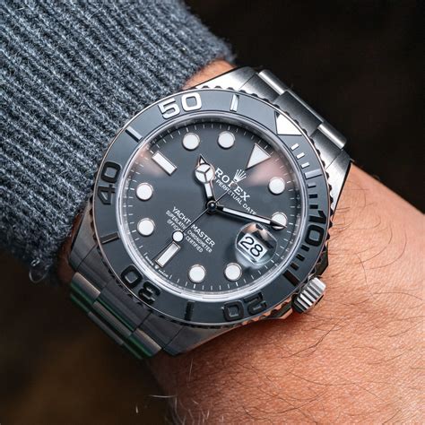 rolex yacht master black blue
